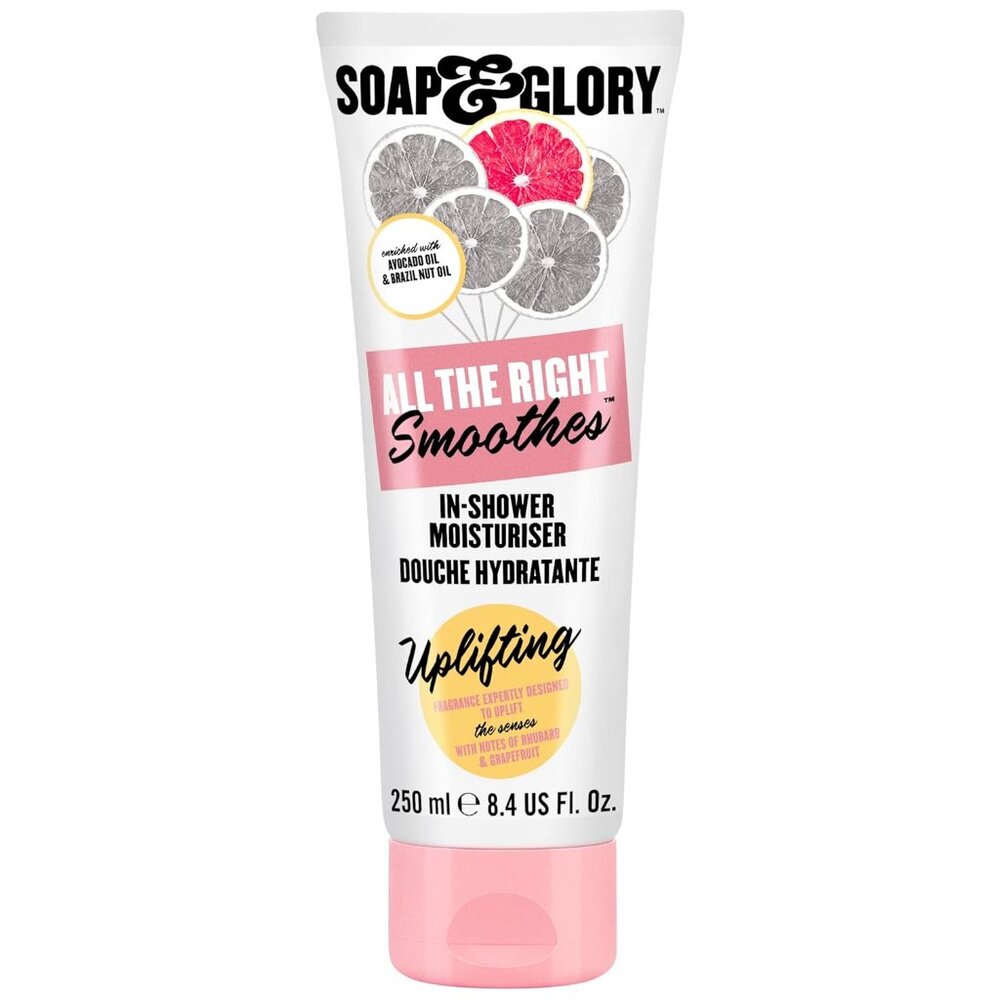 Soap & Glory All The Right Smoothes In-Shower Moisturizer, Uplifting Scent 8.4oz